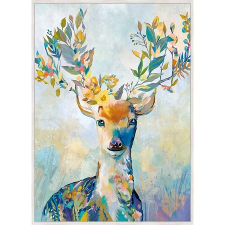 Reproduction of the picture "Multi-colored deer No. 1", 50x70 cm, frame 20-001d