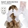 Outlet. Hair bow on elastic band, white, 6x25 cm, princesses