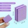 Buffs sandpaper for nails, set 50 pcs, bilateral, 3.5 × 2.5 cm, purple color