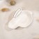 The dish of the shade "Bunny in gold", 15.5 × 11 × 2.5 cm, white color