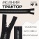 Lightning "Tractor", No. 8, detachable, automatic lock, 80 cm, black/white color