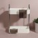 Organizer for storage, two -level, 4 sections, 29 × 21 × 12 cm, white/black color