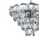 Suspended Indigo lamp, 12010/11p Chrome. 11x40W, E14, 500x500x385/1000 mm, transparent color