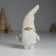Suvenir Polystone "Santa Claus in a white knitted cap, with a silver star" 5x3.5x13 cm 10326