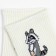 Women's socks "raccoon", white color, size 36-40