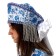 Carnival costume "Folk festivities. Gzhel ", cape, kokoshnik, rn 52-58
