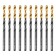 Denzel 717204, HSS-Tin, Golden Tip, 10 pieces, 4 mm
