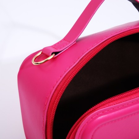 Bag Cross-Bodi with a zipper, pink color-6