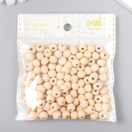 Beads for creativity tree "Pale orange" D-0.8 cm, set of 20 g-2