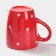 Mug of Dolyana "Red Peas", 360 ml, red color