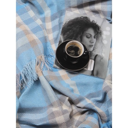 Plaid in the Triumph cell, size 140x205 cm-3