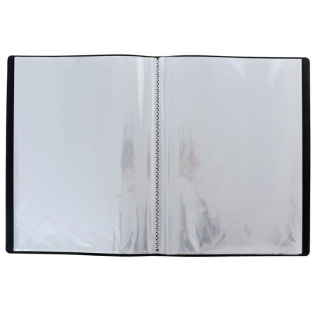 Folder with 60 A4, 500 μm inserts, calligrata, pocket on the spine, black-1