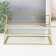 Standing interior glass, metal "Staircase" 11.5x21.5x12 cm