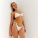 Female Separate swimsuit on minku bones Milk color, size 48