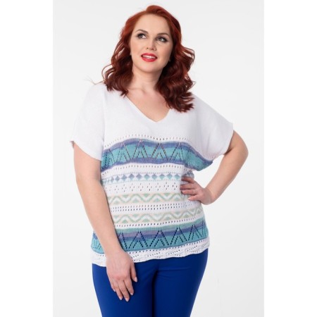 Female jumper, size 52, white color-2