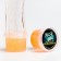 Slime "Glass" with iridescent neon spikes, orange 100 g