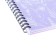 Notebook A4, 80 sheets, cage on spirals, erichkrause, lavender, plastic cover