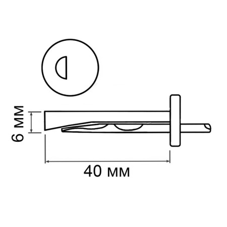 Steelrex anchor clin, galvanized, 6x40 mm, 4 pcs-2