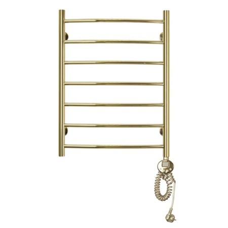 Domoterm electric heated towel rail "Calipso" P7, 500x700 mm, right, gold-1