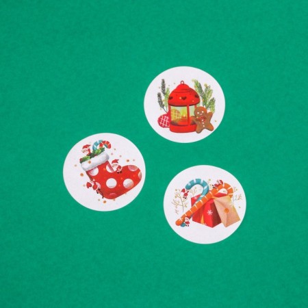 Stickers in the roll "Coos", 500 pcs, 2.5 x 2.5 cm-4
