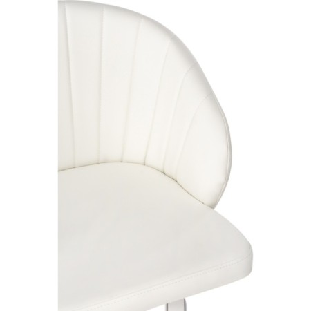 Computer chair Plastic Plastic/Ecokozha, White/White 59x60x78 cm-7