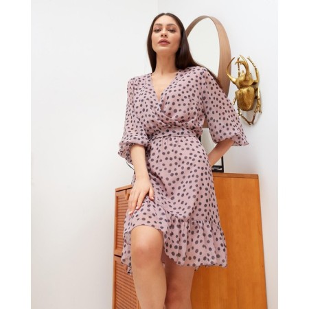 Dress summer female mist, size 42, pink color-6