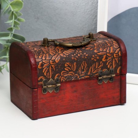 Casket chest "Flower pattern" 10x15x10.5 cm-3