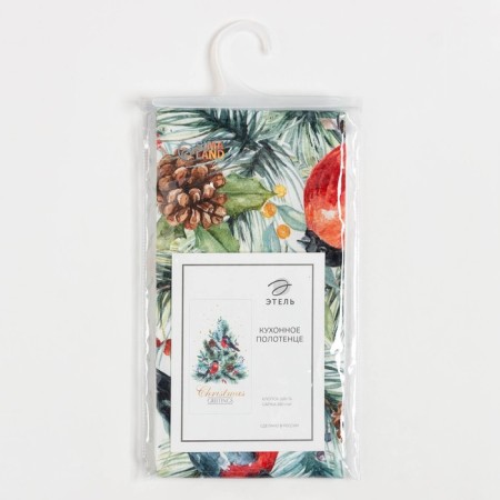 Ethel towel "SHRISTMAS BELLS" 40x73 cm, 100%HL, sarzha 190 g/m2-4