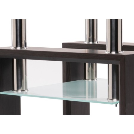 Comflowed table ST-052 chipboard/metal, wenge 60x60x45 cm-3