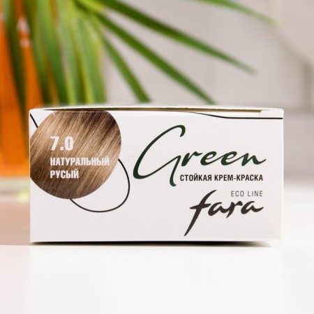 Hair dye fara eco line green 7.0 natural blond, 125 g-3