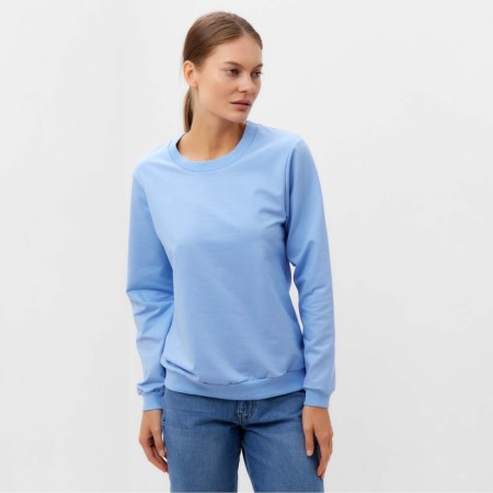 Female sweatshirt, blue color, size 52