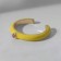 Ring "minimal" Strazinka, yellow color in gold, dimensionless