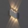 Facade lamp "Ray", FSD-011, 6 W, 3000K, 3 rays, IP65, 220 V, metal, white
