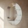 Mirror, wall, with sandblasting graphics, with shelves, 60 × 80 cm