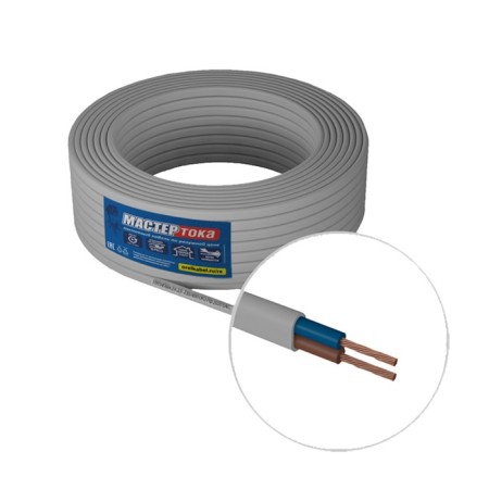 The wire "Master of current" Pugnpbm, section 2x2.5 mm2, 100 m, white