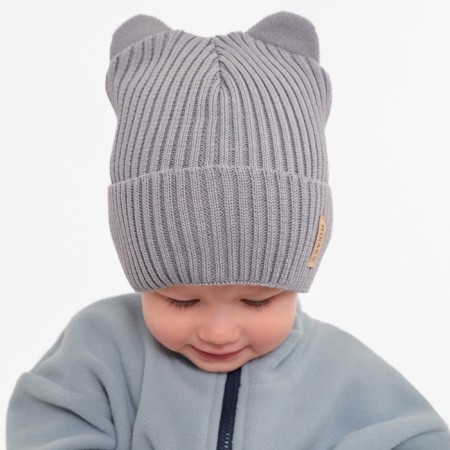 Children's hat Minaku, rr 42-44, color gray color-2
