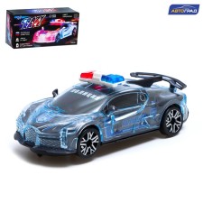 Carzy Race, Police, Russian voice acting, light, works from batteries, gray color.