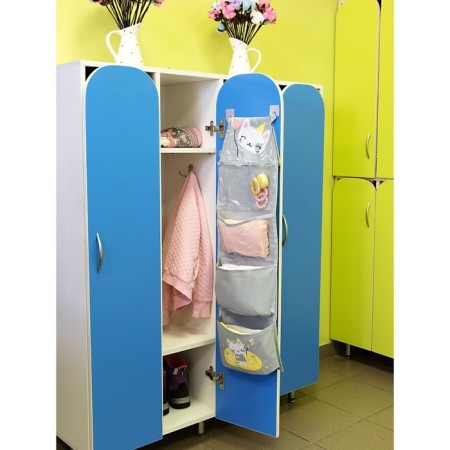 Pockets in a kindergarten for a children's cabinet "Kotik", 83x24 cm-1