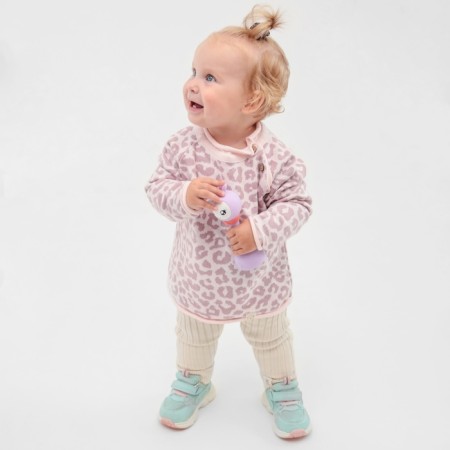 Jumper knitted baby i LEO Baby Height 92-98 cm, pink-4