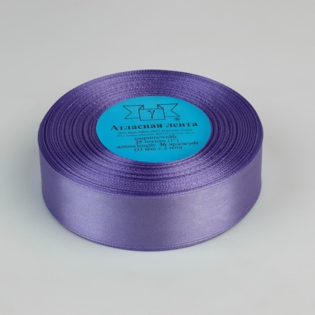 Satin tape, 25 mm × 33 ± 2 m, color purple No. 082-2