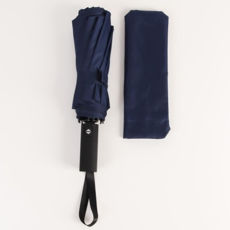 Automatic umbrella "Lanford", 3 additions, 12 spokes, r = 53 cm, dark blue color-15