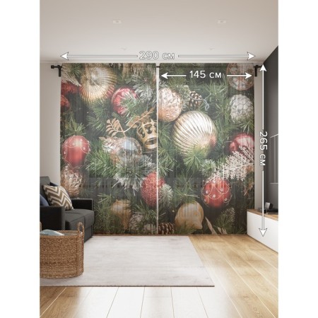 Photo "Festive decoration", size 145x265 cm, 2 pcs-1