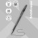 Gel handle R-301 Original Gel, node 0.5 mm, black ink, letter line length 600 meters