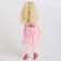 Soft toy "Doll" in a pink dress, 35 cm