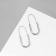 Earrings Metal "Pins" luck, color silver