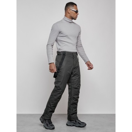 Semi -combinezone ski insulated male winter, size 48, khaki color-17