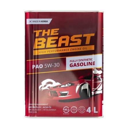 Motor oil The Beast PAO 5W-30, synthetic, 4 liters