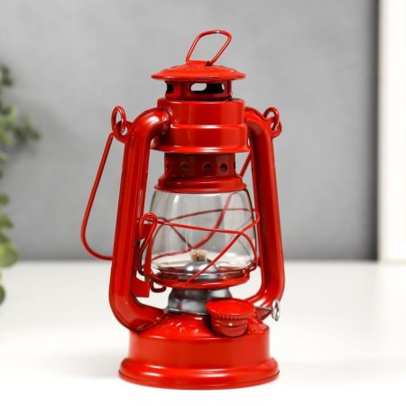 Kerosene lamp decorative red 9.7x12.5x1.5 cm Risalux