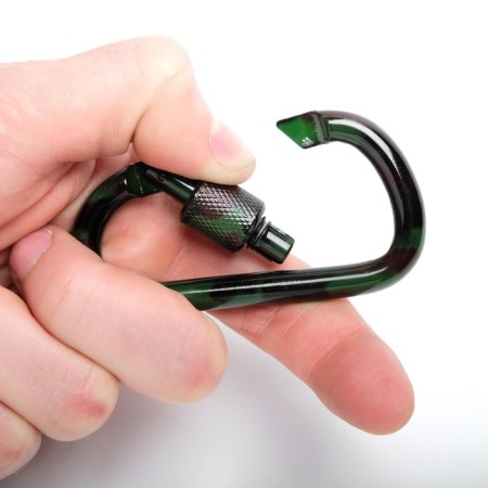 Carabiner with a coupling, camouflage-2