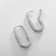 Earrings with rhinestones Xuping rectangle of truth, white color in silver